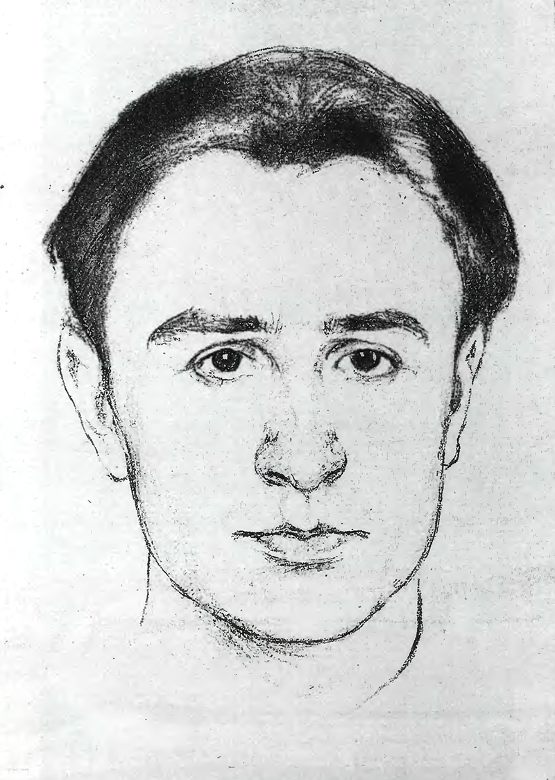 1. Marian Ruzamski (1889–1945), „Stefan Żechowski”, 1937; domena publiczna, źródło: https://commons.wikimedia.org/wiki/File:Marian_Ruzamski_-_Stefan_%C5%BBechowski,_1937.png (dostęp z dn. 27.10.2022) Rysunek Mariana Ruzamskiego z 1937 roku, przedstawiający Stefana Żechowskiego. Przestawia mężczyznę w ujęciu na wprost, o dłuższych, zaczesanych do tyłu włosach, małych, blisko osadzonych oczach, szerokim nosie i kształtnych ustach.