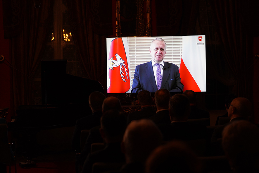 Przemówienie Pana prof. dr. hab. Mieczysława Ryby, Przewodniczącego Sejmiku Województwa Lubelskiego, fot. B. Filipowicz. Przemówienie Pana prof. dr. hab. Mieczysława Ryby, Przewodniczącego Sejmiku Województwa Lubelskiego, fot. B. Filipowicz.